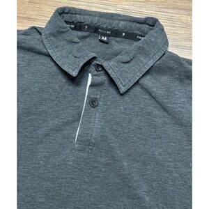 Public Rec Go To Stretch Performance Golf Polo Shirt Charcoal Grey Men's Sz M